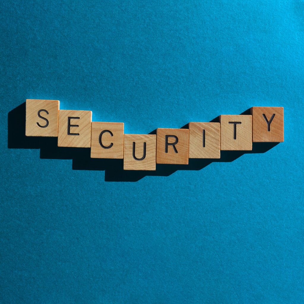 security spelled out with wooden block letters 2026 01 08 07 20 18 utc